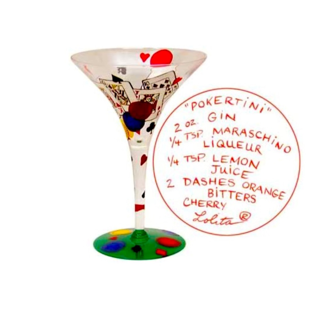 Discontinued Rare Vintage Lolita Glassware Martini - Pokertin.